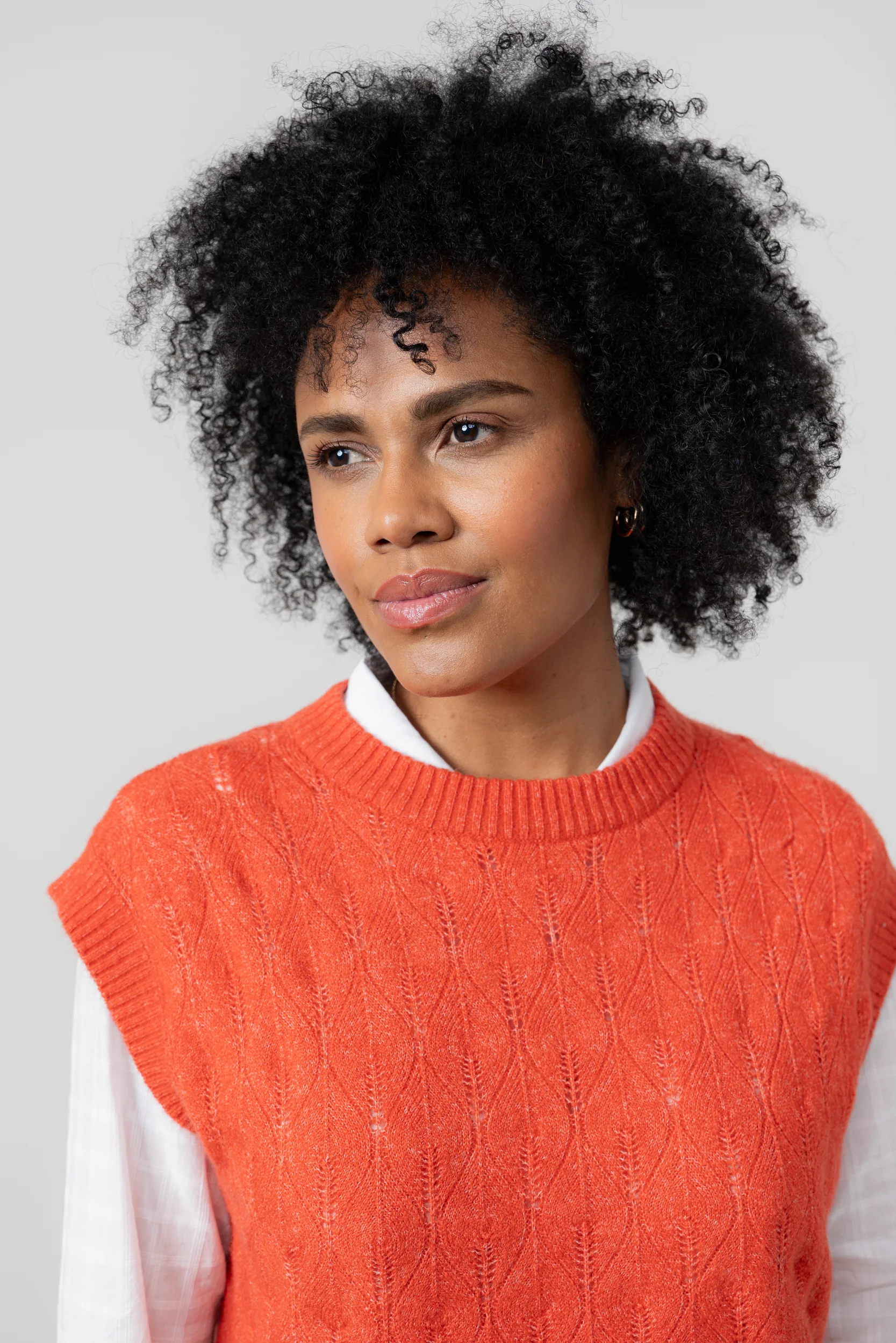 Wallace Pointelle Knit Tank Red - Image 2