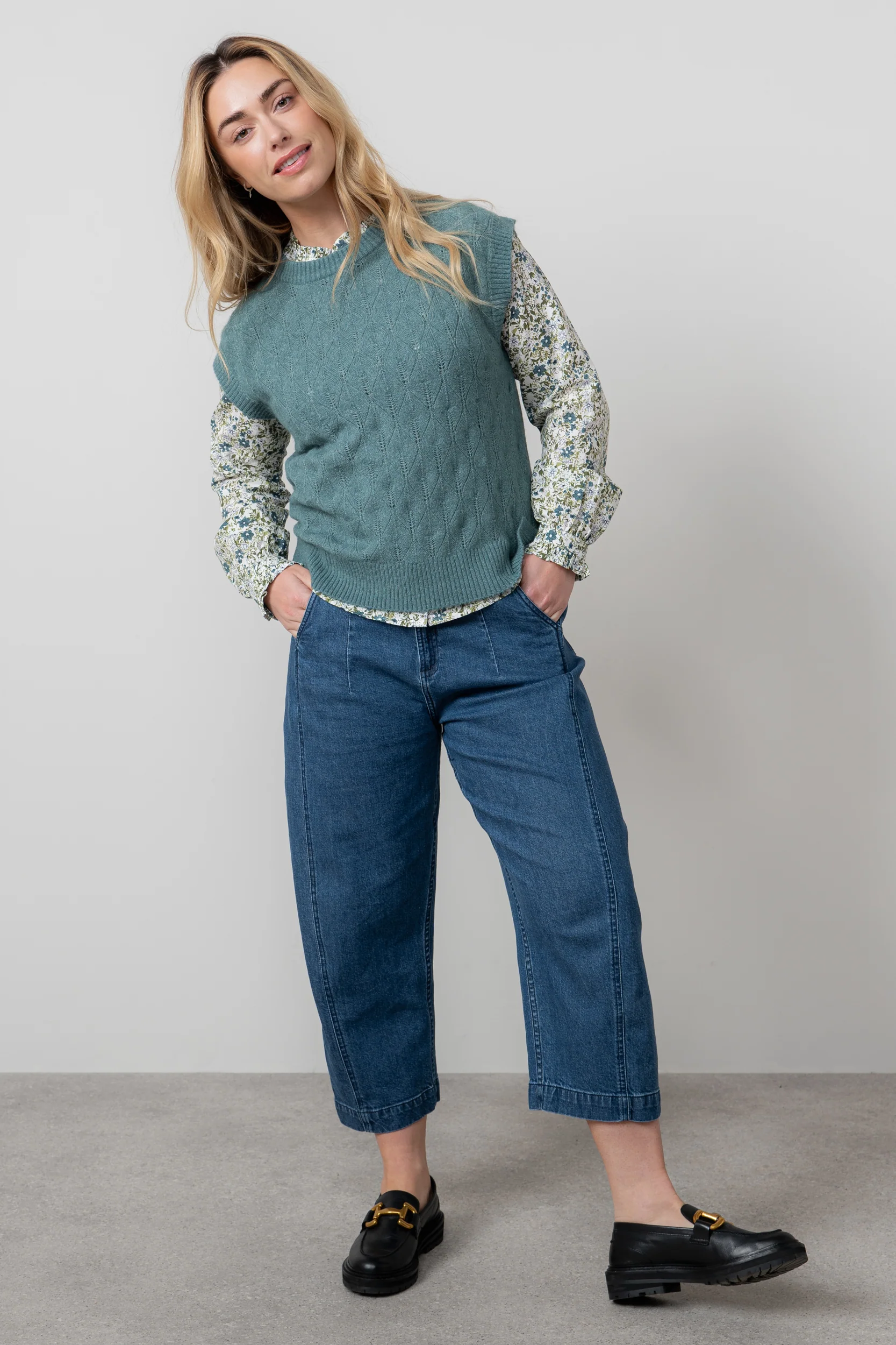 Wallace Pointelle Knit Tank Sea Mist - Image 5