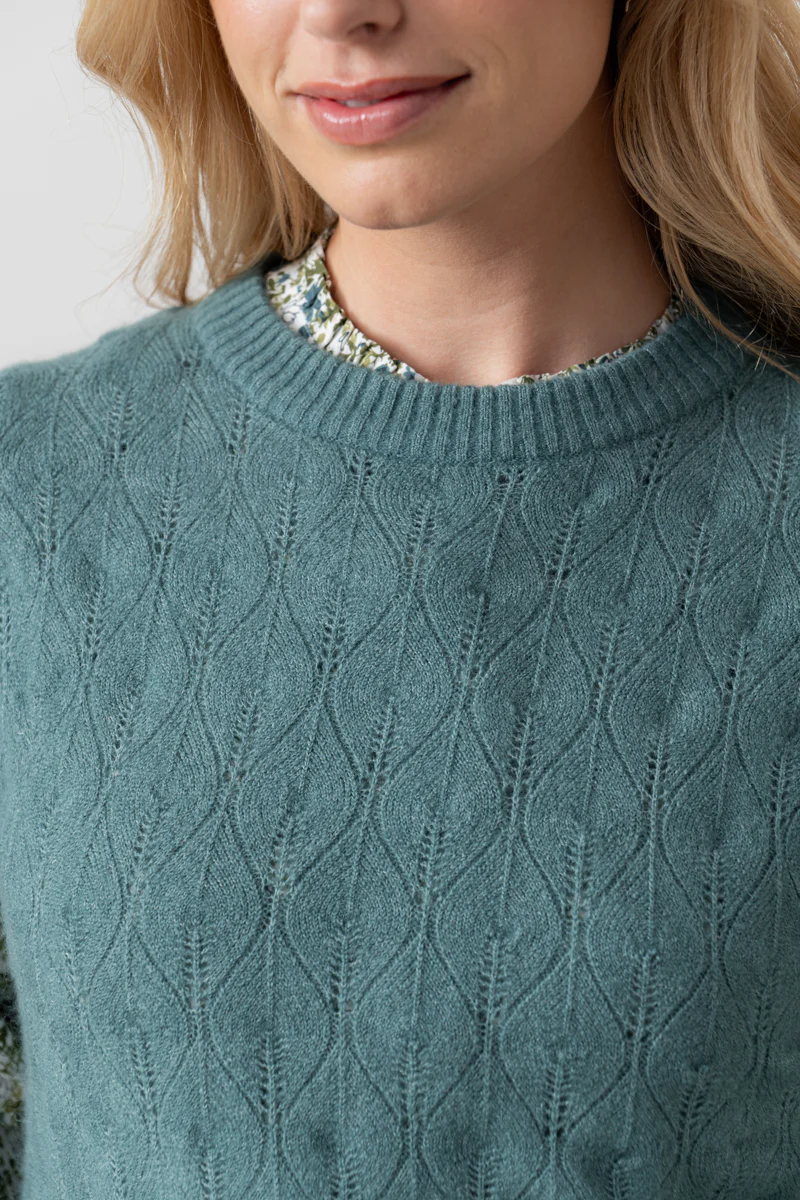 Wallace Pointelle Knit Tank Sea Mist - Image 6