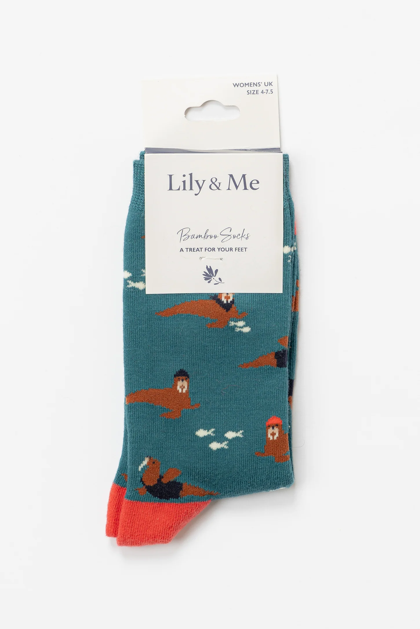 Wallace The Walrus Bamboo Socks And Decoration Giftbox - Image 5